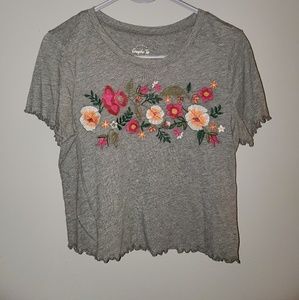 Hollister crop tee